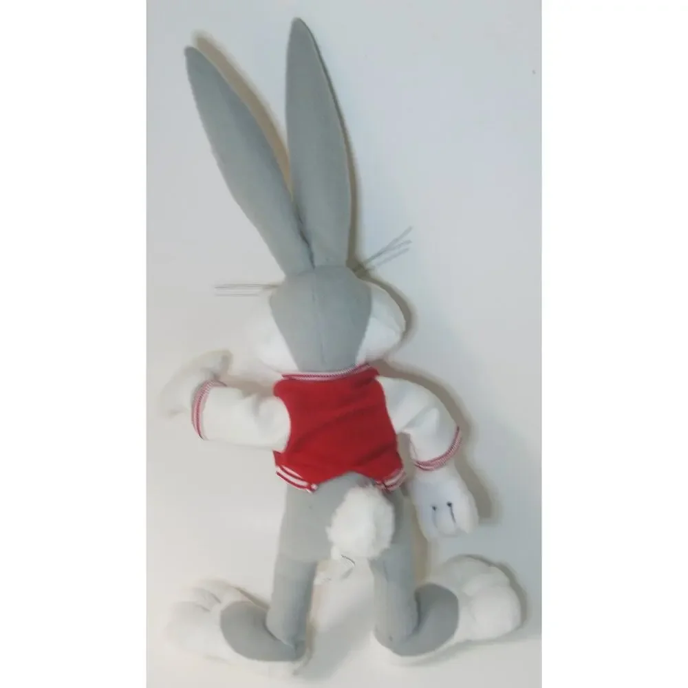 Vintage Bugs Bunny Plush Varsity Jacket Stuffed Animal Looney Tunes 1994 Tyco